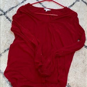 Lucky brand red blouse